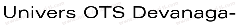 Univers OTS Devanaga字体转换